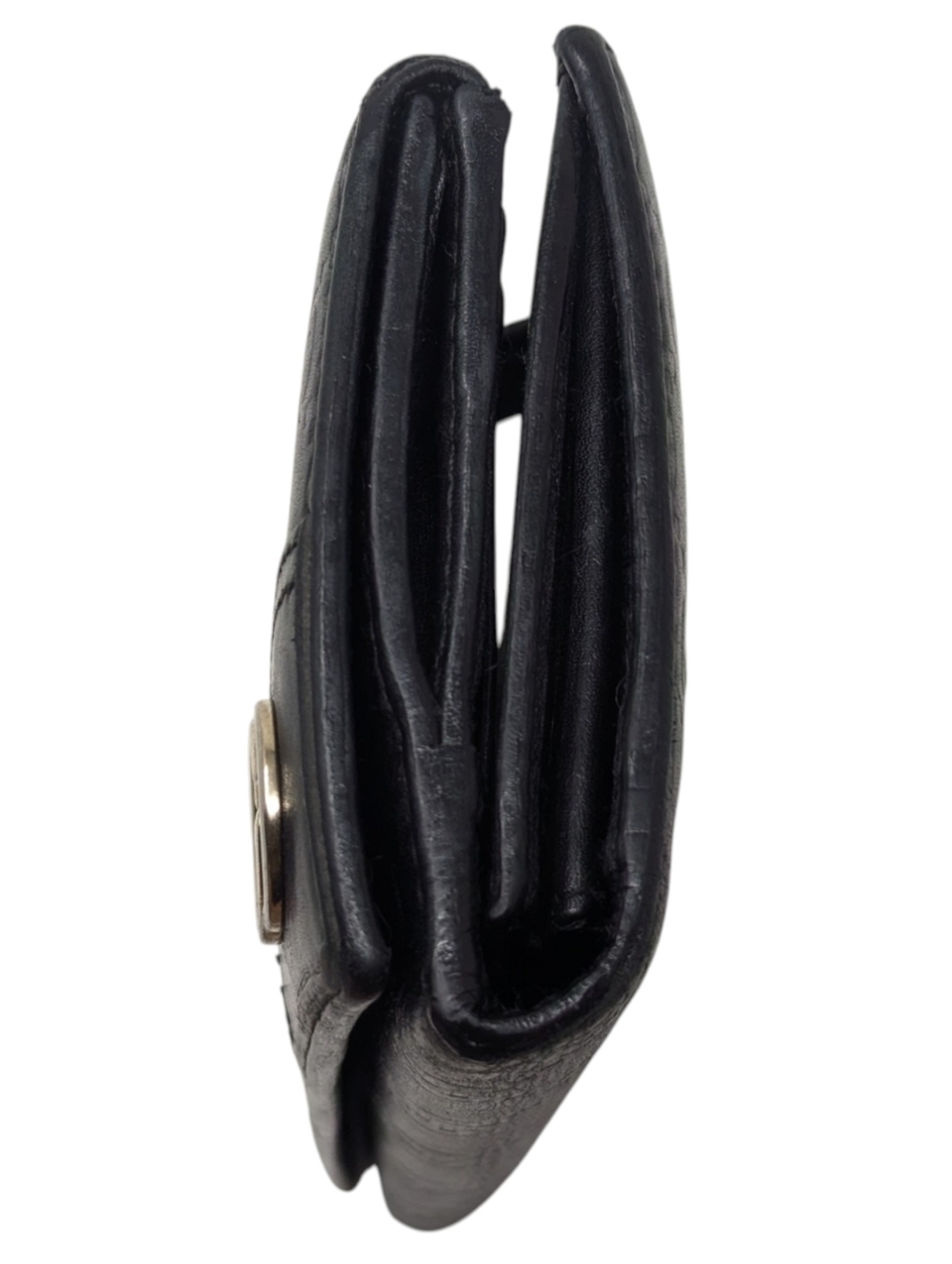 Gucci Guccissima Black Leather Interlocking GG Embossed Long Continental Wallet - Picture 14 of 16